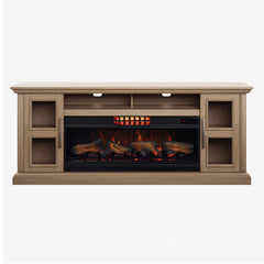 Tresanti Nottingham Media Mantel with Classicflame Coolglow 2-In-1 Electric Fireplace & Fan