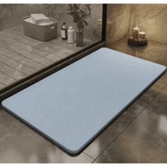 Grey,Quick Dry Diatomite Bath Mat - Clean Slate (Marble)
