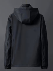 Windproof Detachable Hooded Jacket Korean Style Loose Fashion Handsome Casual Men's Top