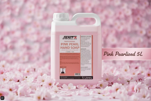 Janit-X Professional Luxury Pink Pearlised Hand Soap 5L Refill Bottle