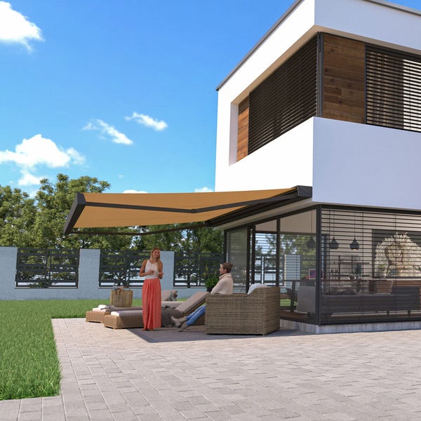 Olympus Awnings Athena Outdoor Patio Awning up to 4M Projection, Delivery Only