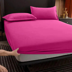 25cm Extra Deep Fitted Sheet Soft Microfiber Bed Sheet Elastic Fit Wrinkle Free Easy Care Single Double King Super King Sizes