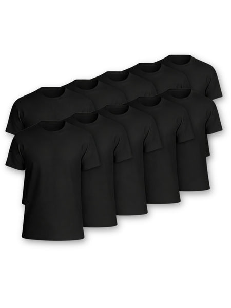 5 / 10 Pack Men'S Cotton T-Shirts – Super Soft Breathable Stretch Tees – Durable Comfort Fit Casual, Work or Sports Men'S Tops Multipack – Local UK Shipping