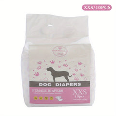 Disposable Dog Nappies Super Absorbent for Dogs, Disposable Dog Nappies Super Absorbent, Dog Wraps for Female Dogs/Male Dogs, Pet Training