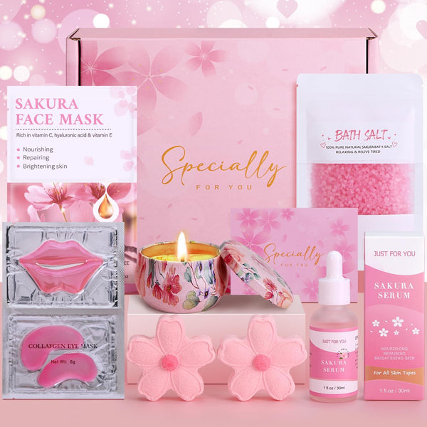 Birthday Pamper Gifts for Women, Vitamin C Skin Care Sets & Kits, Presents for Best Friend Mum Sister, Relaxation Bath Ladies Gifts Care Package for Her, Christmas Xmas Friendship Gift Pamper Hamper