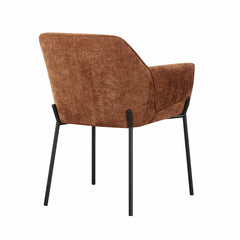 Manila Orange Fabric Dining Chair, 2 Pack