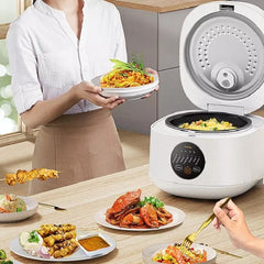 Midea Digital Rice Cooker - 5 Layer Pot, 7 Preset Menus, 1L Capacity (Cooks 5.5 Cups of Rice), 605W, 1.5mm Thick Non-Stick Inner Pot, Preset Timer, Auto Warm & Removable Power Plug, Smart Efficient Small Appliance