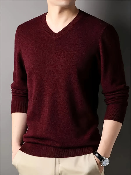 100% Cashmere Men'S Sweater Perfect for Casual Comfort Business Layering The Fabric Is Soft Exceptionally Warm