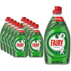 Fairy Original Dishwashing Liquid 320ml – Pack of 10 - Clean & Fresh Scent - Tough on Grease, Gentle on Hands