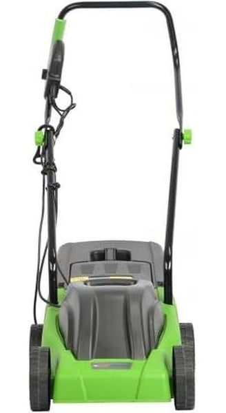 ToolTronix Electric Rotary Lawnmower with 1000w Turbo Drive Motor 30 cm Steel Blade, Air-Lift Grass Collection Technology, 10m Cable with BS Plug, 25 litre Lawn Mower Collection Box