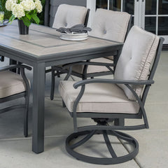 Sunvilla Kingston 7 Piece Cushioned Dining Set + Cover