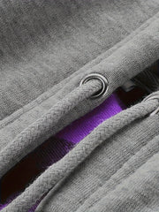 2pcs Men's New York Fashion Trendy Plaid Shirt Hoodie, Plaid Pullover Sweatshirt Flannel Hoodie