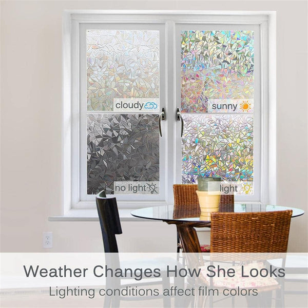 Frosted Window Film 39x23 Inch Self Adhesive Privacy Film Bubble Free Static Cling Anti-UV Glass Sticker Easy to Install for Home Office Bathroom Door Window Decor