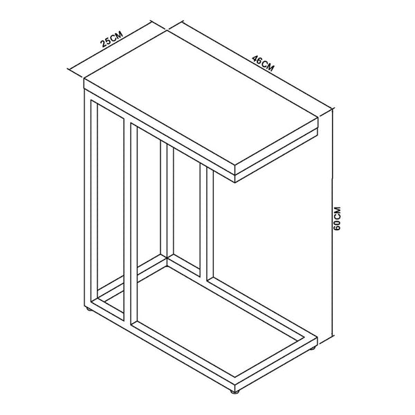 Bentley Designs Sofia White Sintered Stone Sofa Table