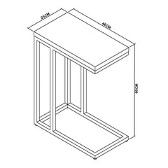 Bentley Designs Sofia White Sintered Stone Sofa Table