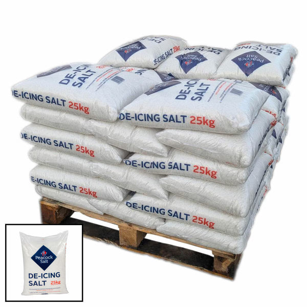 Peacock De-Icing Salt: 40 X 25Kg