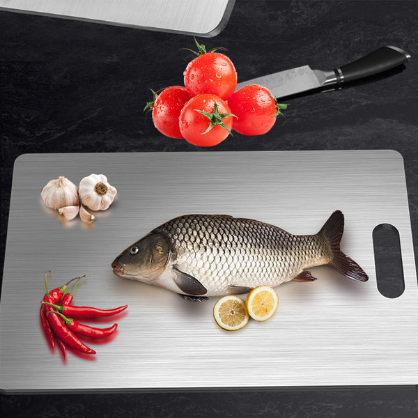 1PC Titanium Cutting Board Double-Sided Titanium Chopping Boards for Kitchen Camping