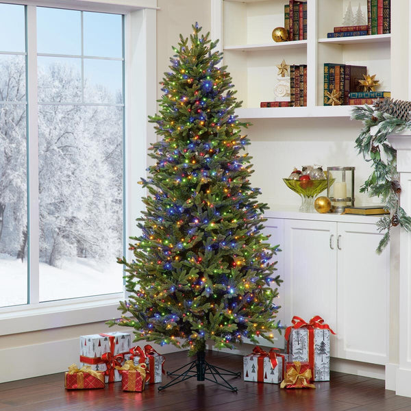 6.5ft (2m) Pre-Lit Slim Aspen Micro Dot Tree with Colour Changing Lights