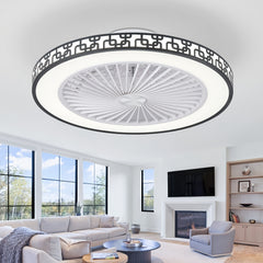 Silent Ceiling Fan with Light And Remote Control 6 Speeds And Wind Reversible Dimmable LED Ceiling Fan Light with Remote Control for Living Room Bedroom Dining Room