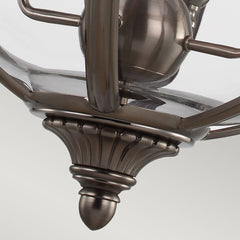 Feiss Adams 4 Light Pendant Chandelier - Antique Nickel