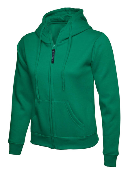 Uneek Clothing UC505 Ladies Classic Full Zip Hooded Sweatshirt - Double Fabric Hood | Brushed Lining, Casual Top for Women | Suitable for Everyday or Work Wear
