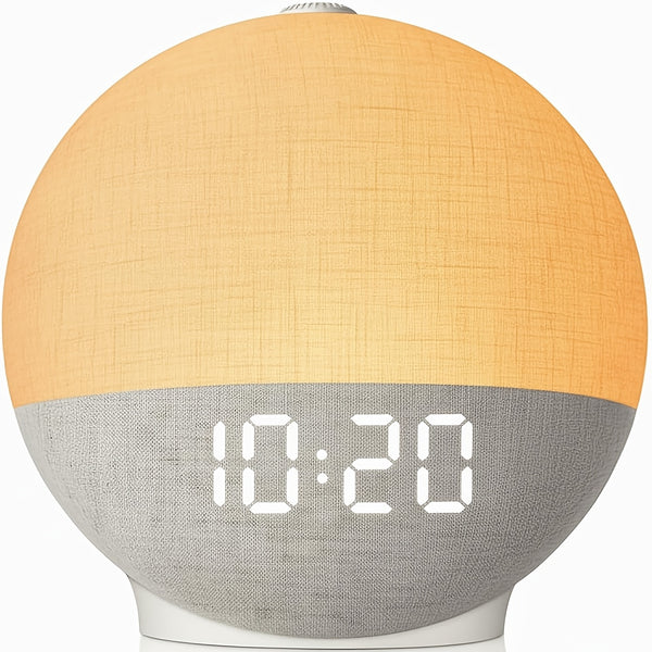 Sunrise Alarm Clock, Sound Machine for Sleep, Snooze, Timer, Dimmable Night Light, 30 Soothing Sounds, White Noise Machine, Wake Up Light for Bedrooms, Adults, Heavy Sleepers