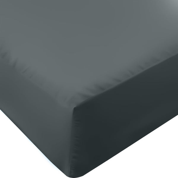 Utopia Bedding Fitted Sheet Double, Grey - Deep Pocket 14 Inch (35 Cm) - Easy Care - OEKO-TEX Certified - Soft Brushed Microfibre Fabric - Shrinkage and Fade Resistant - Bottom Sheet