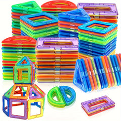 DIY Magnetic Building Blocks, Large STEM Construction Toy Set