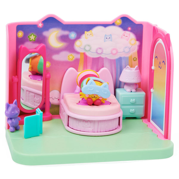 Gabby’s Dollhouse Rainbow-Themed Celebration Doll House + 6 Deluxe Rooms (3+ Years)