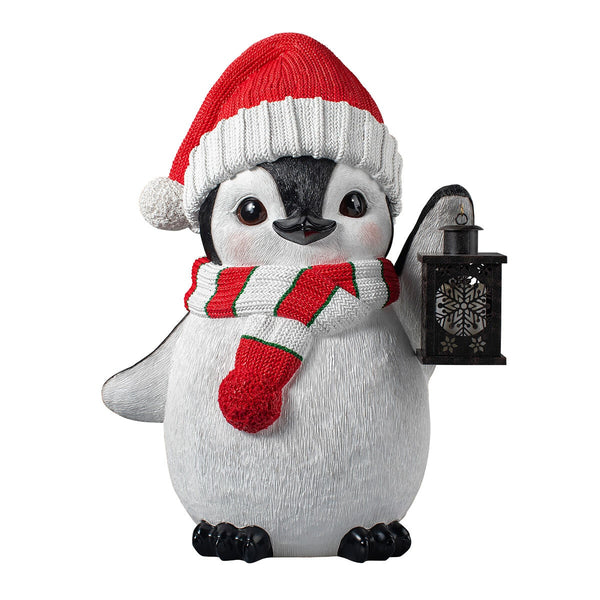 2ft (61cm) Penguin Greeter with Lantern