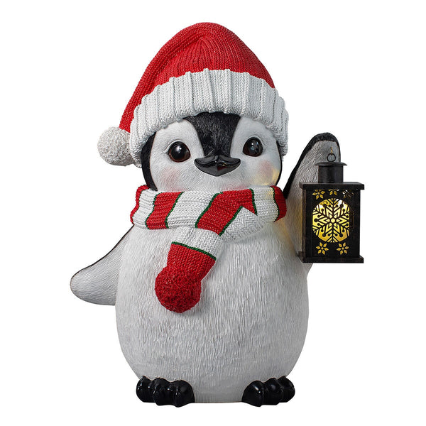 2ft (61cm) Penguin Greeter with Lantern