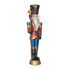 8ft (2.4m) Pre-lit Grand Nutcracker with 42 Colour LED and Music