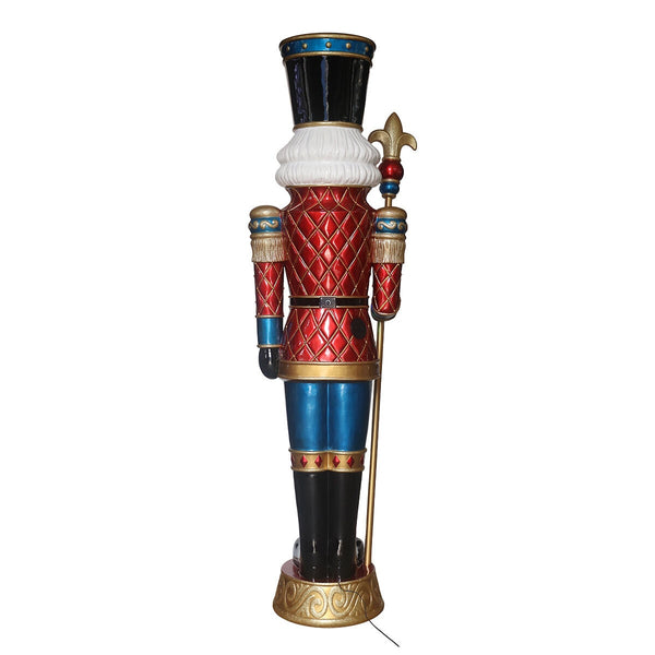 8ft (2.4m) Pre-lit Grand Nutcracker with 42 Colour LED and Music