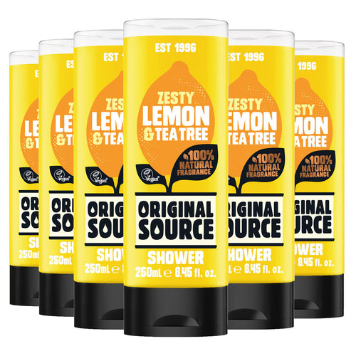 Original Source Zesty Lemon Shower Gel, 6 X 250Ml