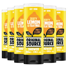Original Source Zesty Lemon Shower Gel, 6 X 250Ml