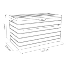 Toomax Dolomiti 970 Litre (256 Gallon) Outdoor Storage Deck Box