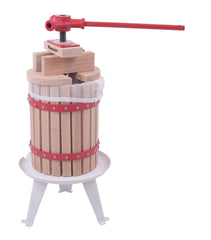 Fruit Press with Straining Bag & Steel Legs - Cider Making Kit - Manual Juice Maker for Apple Press, Grapes, Berries, Cider Press and Wine Juice Press