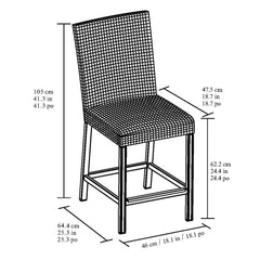 Agio Anderson 7 Piece Wicker High Dining Fire Set with Padded Chairs + Cover
