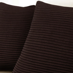 1pc Stripe Velvet Cushion Cover – Soft Luxury Cushion Case, Modern Textured Design, Machine Washable for Sofa & Bedroom Decor, Ideal Gift