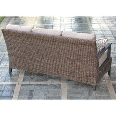 Agio Brentwood 4 Piece Woven Deep Seating Fire Set + Cover