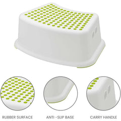 Plastic Child Foot Step Stool Anti-Slip Cover on Top For Children Practical Non-Slip Toilet Step | Toilet Steps For Toddlers | Step Stool | Toddler Step Stool | Toilet Seat & Step, Toilet Stool