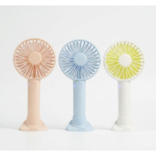 Hand Held Fan Rechargeable Plastic Electric Portable Powerful USB Battery Cooler Cool Summer Fan 3 Speeds