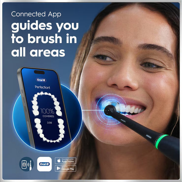 Oral B Io 6 Duo Pack Power Electric Toothbrush in Black Lava & Pink Sand