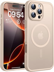 TOCOL Magnetic for Iphone 17 Pro Max Case 6.9-Inch, Compatible with Magsafe, Full Camera Protection, Built-In Magnetic Ring, Drop Protection Shockproof Translucent Matte Phone Cover