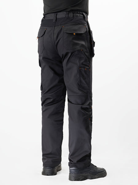 Men's Elastic Cargo Pants with Multiple Pockets, All-Season Style, 1 Piece, Middle Eastern Style