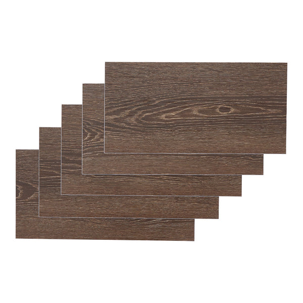 36pcs Self Adhesive Vinyl Flooring, 15X30cm Wood & & Stone Grain Effect Peel and Stick Floor Tiles, Waterproof Flooring Stickers for Home Office Bedroom Kitchen Living Room