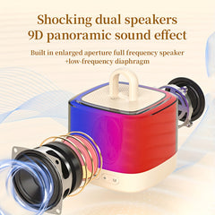 Mini K32 Karaoke Machine with Wireless Microphone, Portable Wireless Speaker, Party Lights, Gift for Birthday
