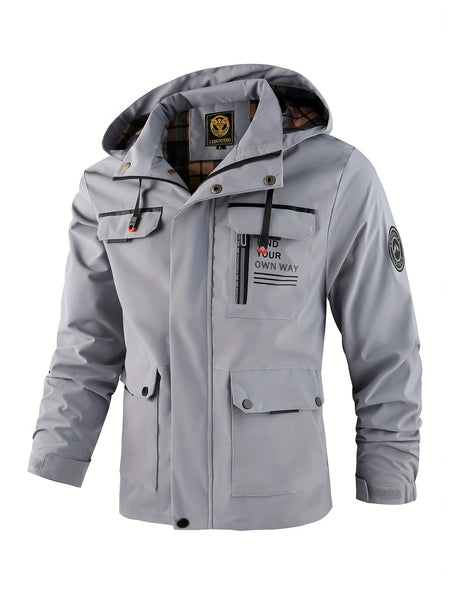 Spring and Summer Men's Fashion Casual Windbreaker Pilot Jacket Outdoor Sports Jacket