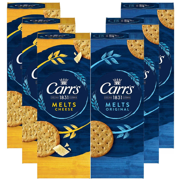 Carrs Melts Crackers Mixed Pack, 6 X 150G