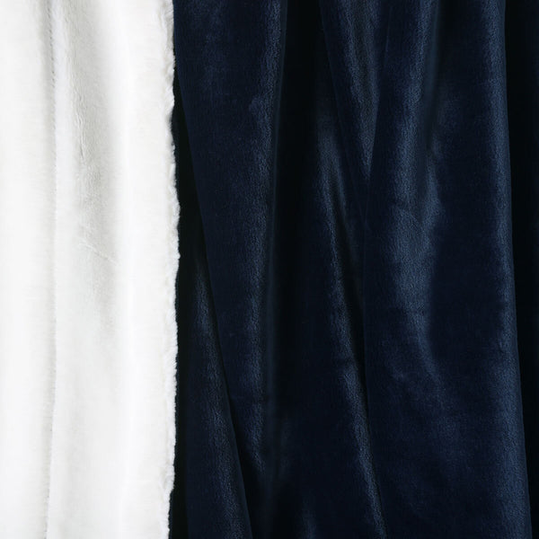 Life Comfort Faux Fur Ultimate Throw 152 x 177 cm in Titan Blue